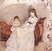 Berthe Morisot Ierma and her daughter china oil painting reproduction